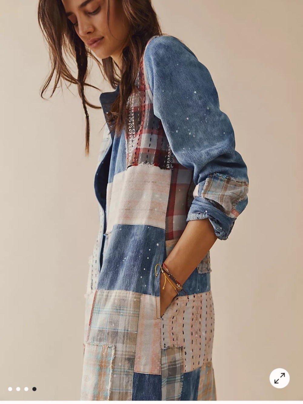 We The Free Phoenix Patched Shirtdress. NWOT - Picture 4 of 5